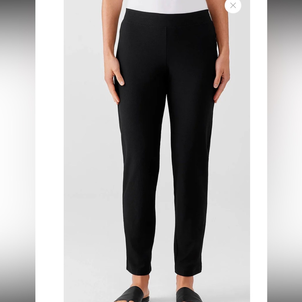 Eileen Fisher Woman 3X‎ Black High waist ankle legging New